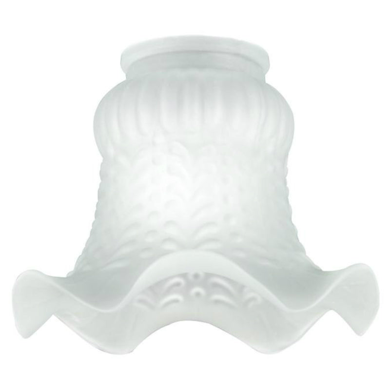 Westinghouse 81242 Tulip Satin Glass Crimp Shade with 2-1/4" Fitter, 5-1/2"