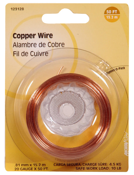 Hillman Fasteners 123128 Copper Wire, 50', 20 Gauge