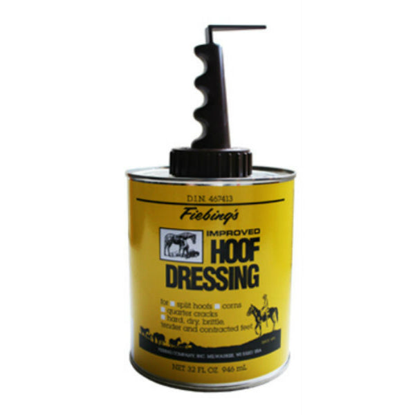 Fiebing’s HFDR00A032Z Improved Horse Hoof Dressing with Applicator Brush, 32 Oz