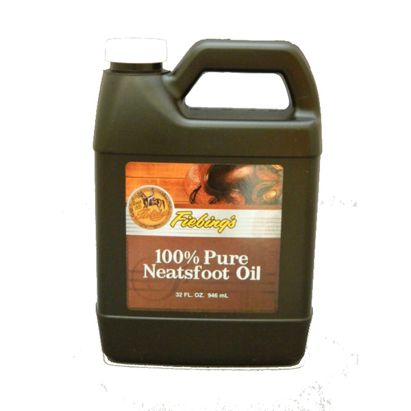Fiebing’s PURE00P032Z Neatsfoot Oil 100% Pure Natural Leather Preservative, 32 Oz