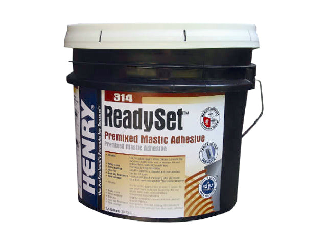 HENRY® 12257 ReadySet™ Premixed Mastic Adhesive, #314, 3.5 Gallon