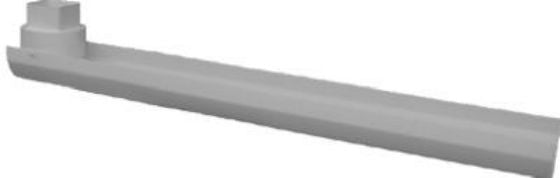 Genova RW250 Vinyl Downspout Extension, White