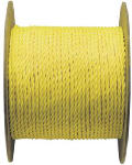Wellington 14990 Polypropylene Rope, 1/4" x 1200', Yellow