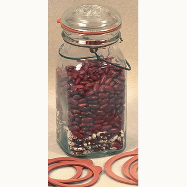 Viceroy 12006 Reliable Seal Regular-Mouth Jar Rubbers with Tab, Red, 12-Count