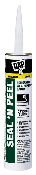 Dap® 18351 Seal 'N Peel® Removable Weather Strip Caulk, 10.1 Oz, Clear
