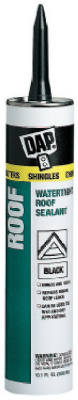 DAP 18268 Low Luster Asphalt Roof Sealant, Black, 10.1 Oz