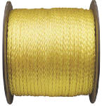 Wellington 10819 Monofilament Polypropylene Rope, 5/16" x 500', Yellow