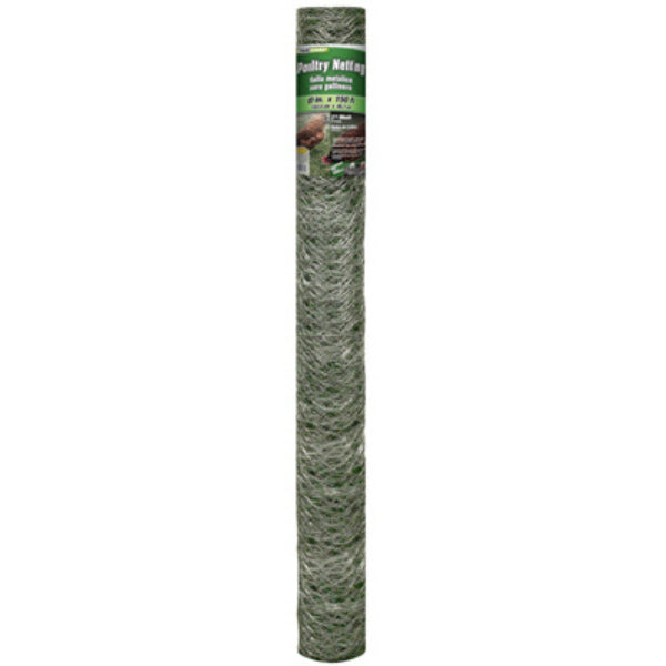 YardGard® 308497B Galvanized Poultry Netting, 20-Gauge, 2" Mesh, 60" x 150'