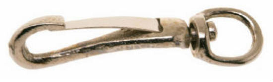 Campbell® T7606502 Round Eye Spring Snap, Nickel Plated, 3/8"