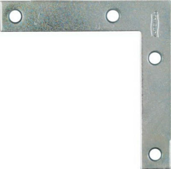 National Hardware® N114-025 Flat Corner Braces with Screws, 3-1/2", 4-Pack