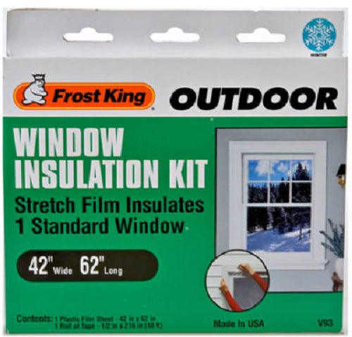 Frost King V93H Outdoor Window Insulation Kit, 42" x 62'