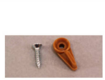 Brown Nylon Clip Pk/8