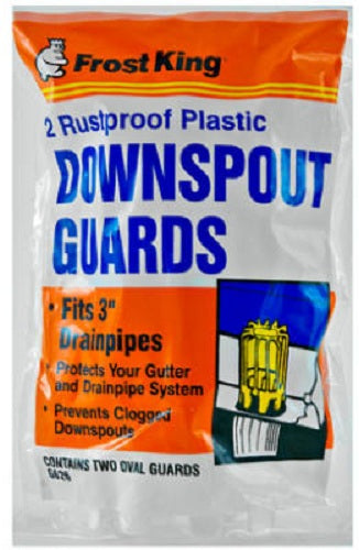Frost King G626 Plastic Downspout Strainer, 3", 2-Pack