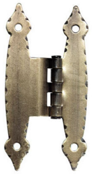 Brainerd® 69213 Offset "H" Hinge, 3/8", Antique Brass, 2-Pack