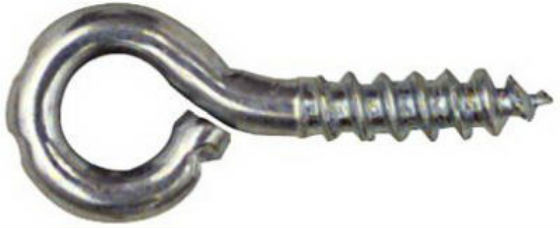 National Hardware® N118-471 Small Screw Eye #212, 15/16", Zinc, 10-Pack