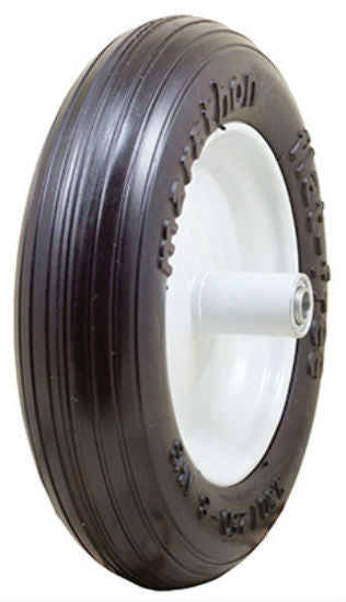 Marathon 00003 Flat Free Wheelbarrow Tire on Wheel, 6" x 13"