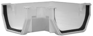 Genova RW103 Vinyl Self-Supporting Gutter Corner, White