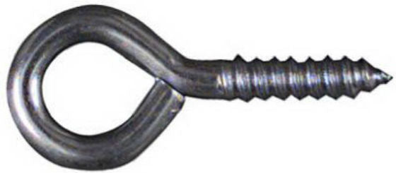 National Hardware® N118-893 Medium Screw Eye #110, 1-5/16", Zinc, 8-Pack