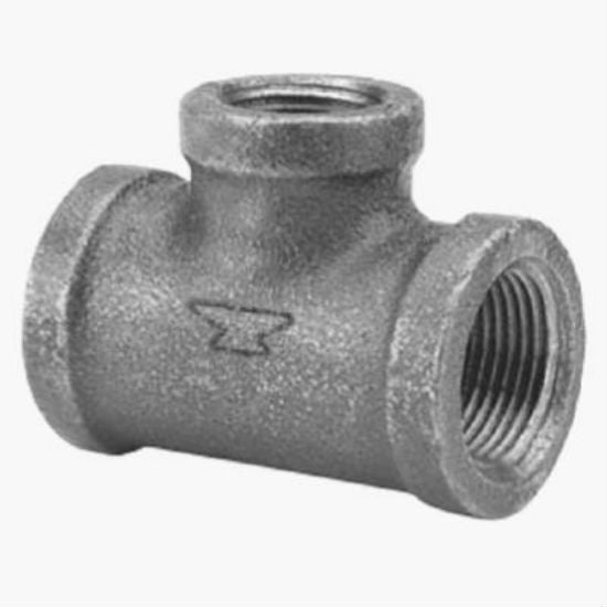 Anvil® 8700121604 Reducing Tee, 1" x 3/4", Black