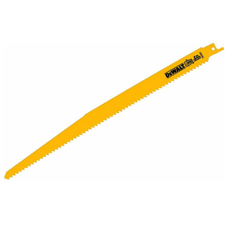 DeWalt® DW4804B25 Taper Back Bi-Metal Reciprocating Saw Blade, 6 TPI, 12"