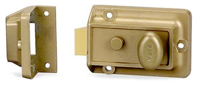 Yale V80 Standard Security Dead Bolt Latchlock, Brass Finish