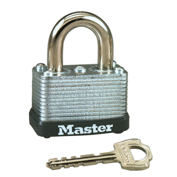 Master Lock 22D Warded Steel Laminated Padlock, 1-1/2"