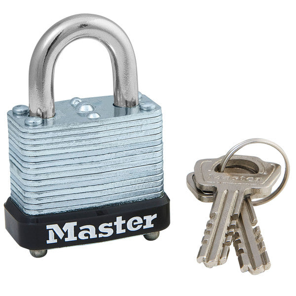 Master Lock 105D Warded Steel Laminated Padlock, 1-1/8"