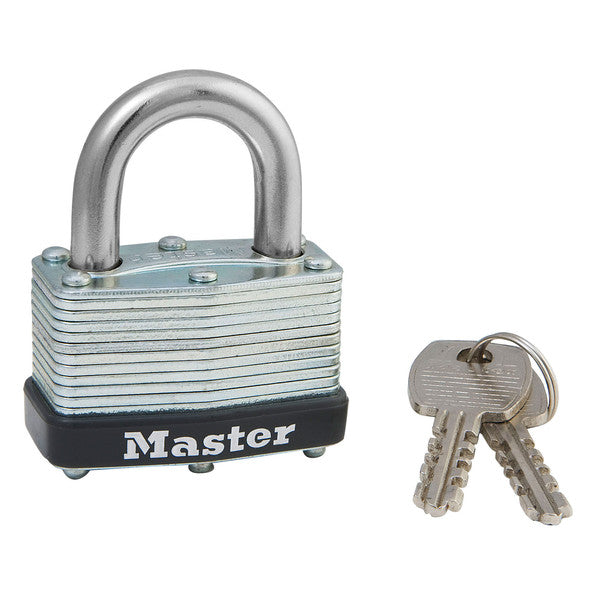 Master Lock 500D Warded Laminated Steel Padlock, 1-3/4"