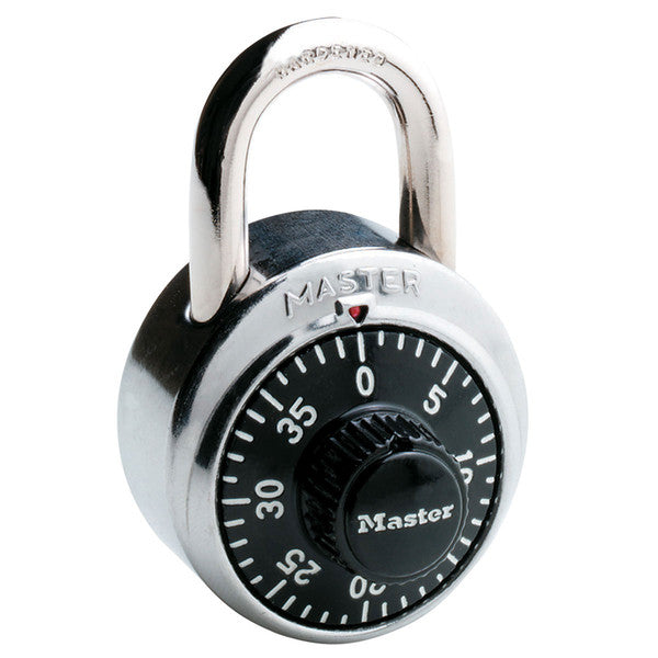 Master Lock 1500D Black Dial Combination Padlock, 1-7/8"
