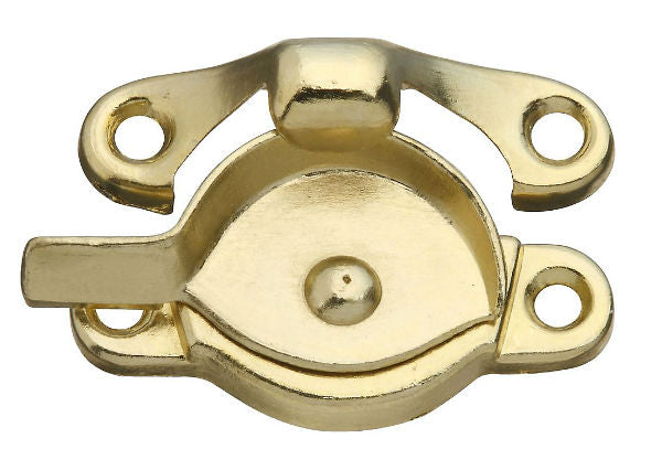 National Hardware® N148-684 Window Sash Lock with Screws, Bright Brass
