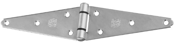 National Hardware® N128-074 Heavy-Duty Strap Hinge, 6", Zinc Plated