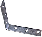 National N113-050 Corner Braces with Screws, 1" x 1/2", Zinc Plated, 4-Pack