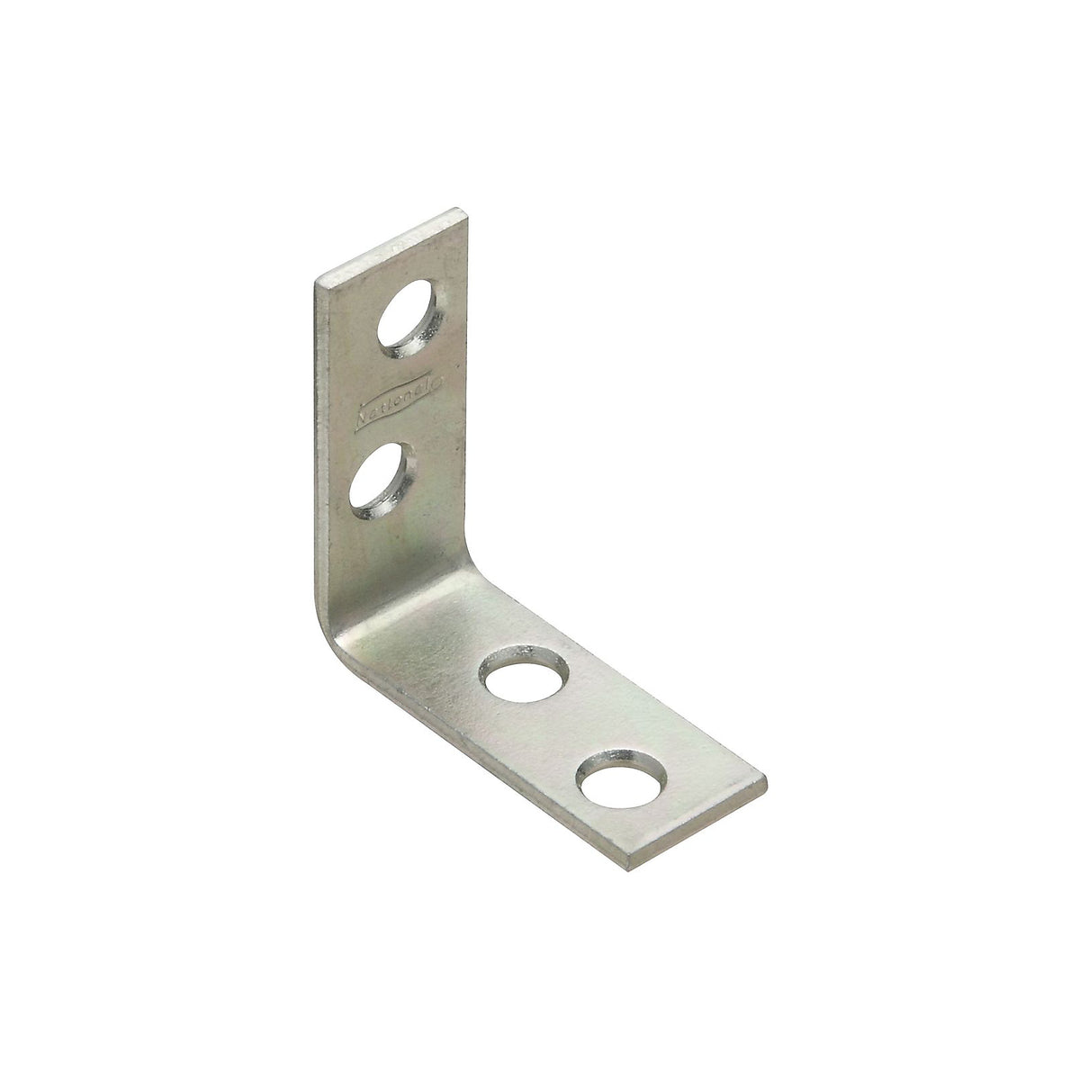 National N113-134 Corner Braces with Screws, 1-1/2"x5/8", Zinc Plated, 4-Pack