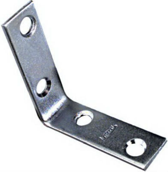 National Hardware® N113-308 Corner Braces, 2" x 5/8", Zinc Plated, 4-Pack