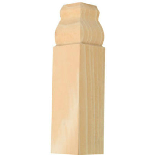 Waddell IBTB-32 Inside Base Trim Pine Block Corner Moulding, 4.5" x 1.1" x 1.1"