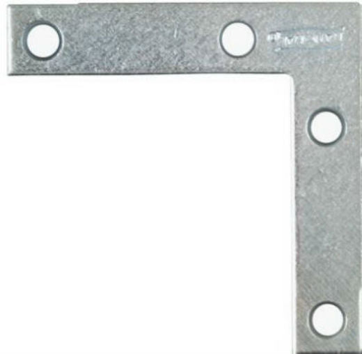 National Hardware® N113-928 Flat Corner Iron, 2.5"x1/2", Zinc 4-Pack