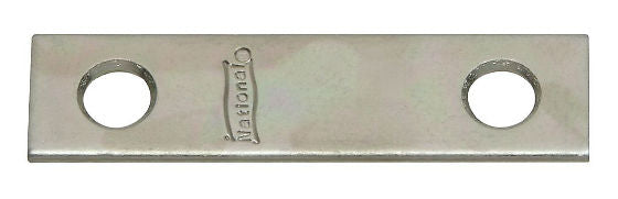 National Hardware® N114-314 Mending Plates, 2" x 1/2", Zinc, 4 Pack
