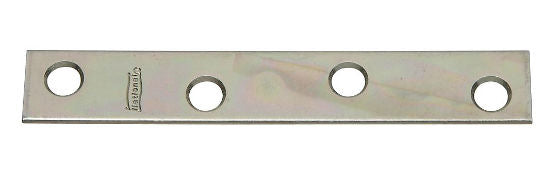 National Hardware® N114-405 Mending Plates, 4" x 5/8", Zinc 4-Pack