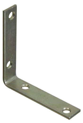 National Hardware® N264-200 Corner Iron, 3.5" x 3/4", Zinc Plated