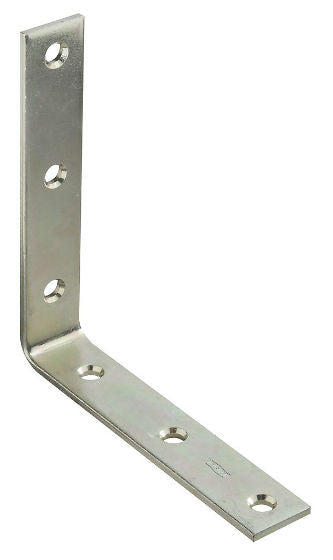National Hardware® N220-160 Corner Iron, 6" x 1-1/8", Zinc Plated