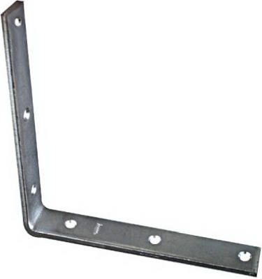 National Hardware® N220-178 Corner Iron, 8" x 1-1/4", Zinc Plated