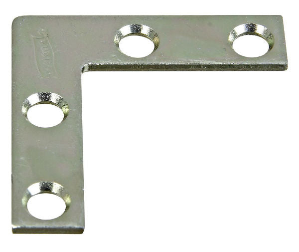 National Hardware® N266-460 Flat Corner Iron, 1-1/2", Zinc Plated