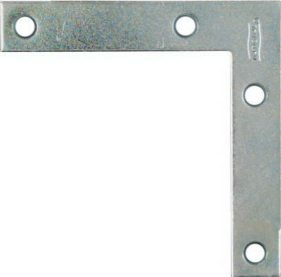 National Hardware® N266-544 Flat Corner Iron, 3-1/2", Zinc Plated