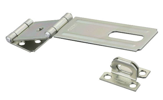 National Hardware® N103-291 Double Hinge Safety Hasp, 4-1/2", Zinc Plated