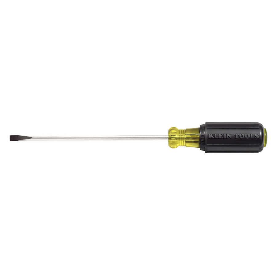 Klein Tools 601-8 Round Shank Cabinet Tip Screwdriver, 8", 3/16" Tip Size