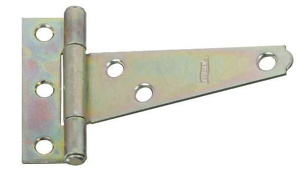 National Hardware® N128-512 Light T Hinge with Screws, 3", Zinc 2-Pack