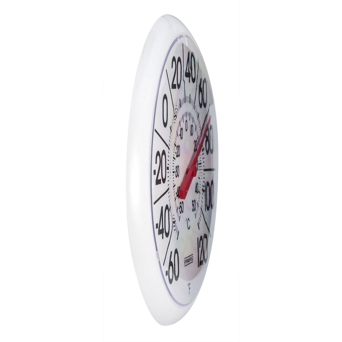 Springfield 90007 Low Profile Patio Thermometer, 13.25" Diameter