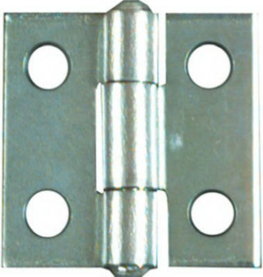 National Hardware® N145-920 Non-Removable Pin Hinge, 1"x1", Zinc 2-Pack