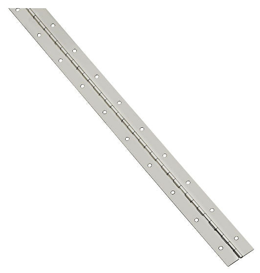 National Hardware® N148-221 Continuous Hinge, 1-1/16" x 30", Nickel