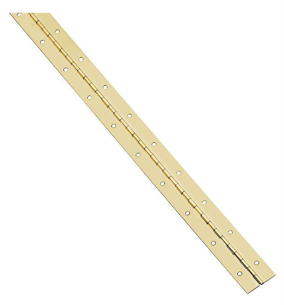 National Hardware® N148-205 Continuous Hinge, 1-1/16"x30", Bright Brass